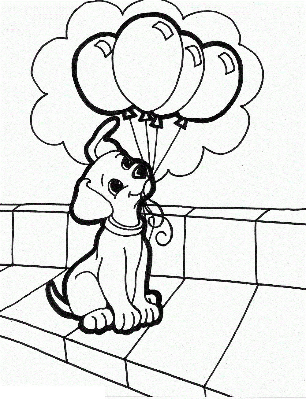 Dog With Balloon