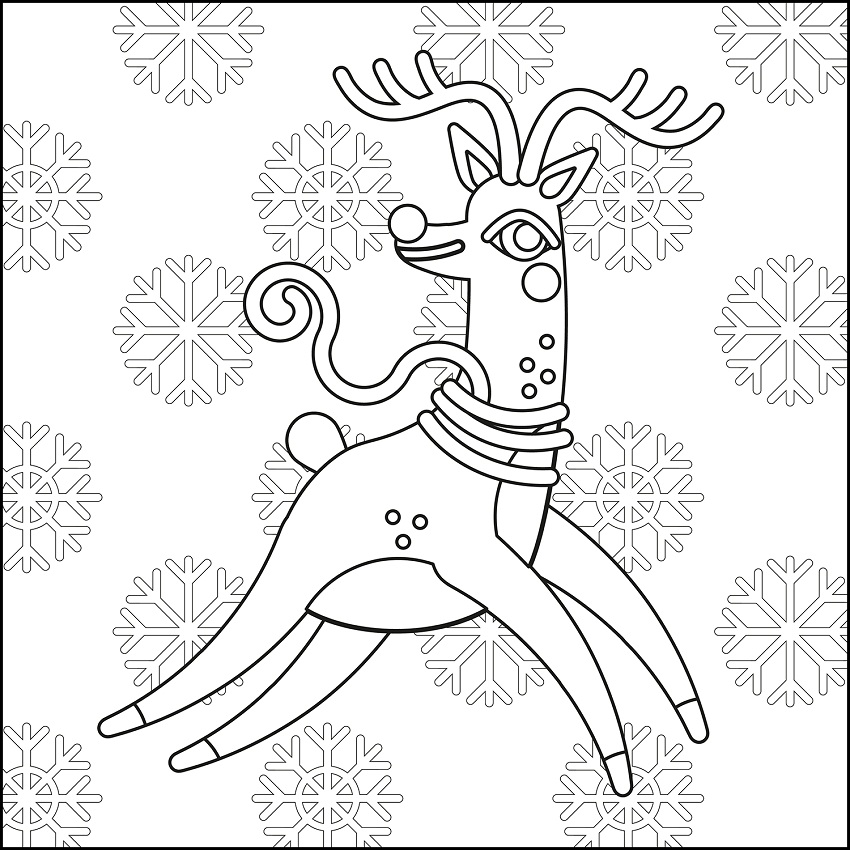 Funny Christmas Reindeer